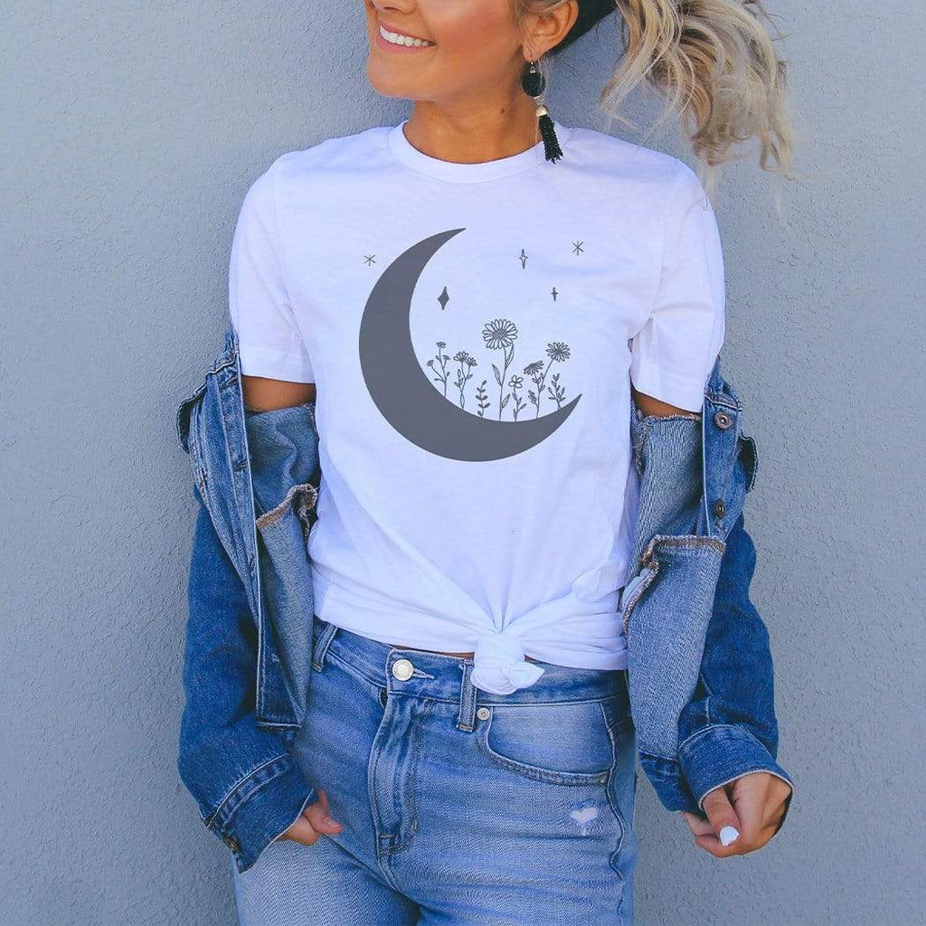 Moon Flowerchild Graphic T-Shirt - Plus